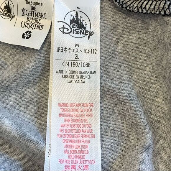 Disney Nightmare Before Christmas 3/4 Length Tee Size Medium - Picture 9 of 11